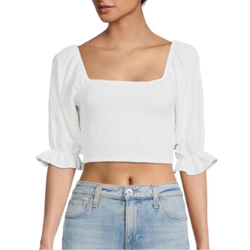BCBGeneration Smocked Crop Rop